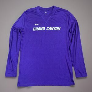 NWT Nike GCU Grand Canyon College Dri-Fit Long Sleeve Purple Tee Mens Size M